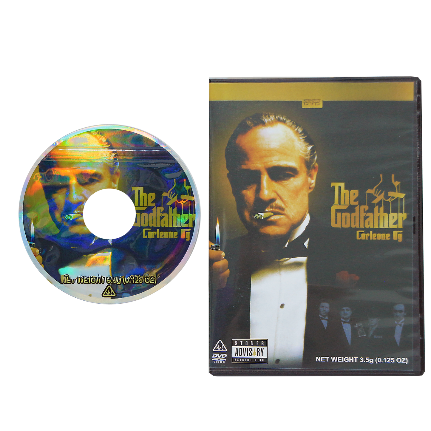 5 Count DVD Case & Mylar Bag - Design 042 - 3.5 Capacity