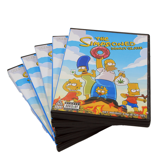 5 Count DVD Case & Mylar Bag - Design 044 - 3.5 Capacity