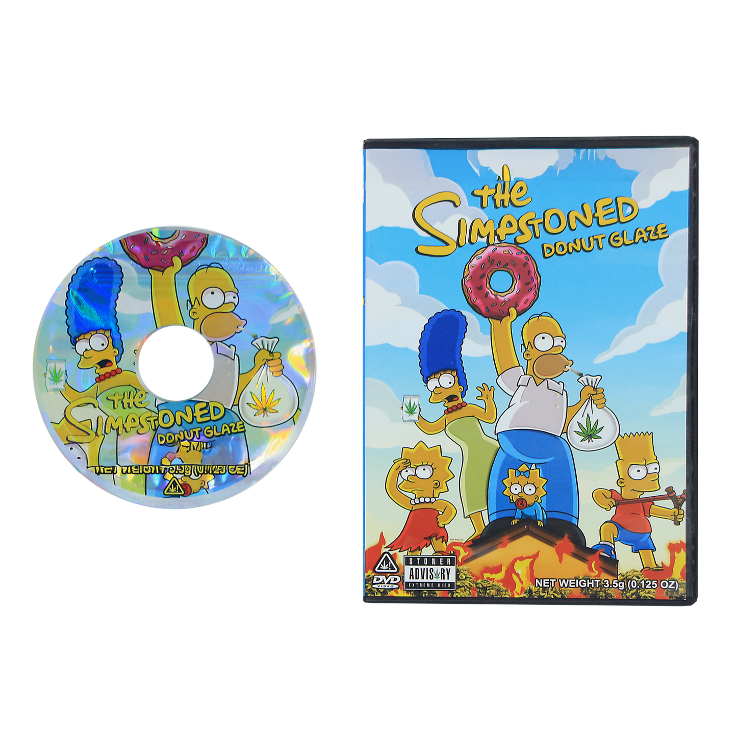 5 Count DVD Case & Mylar Bag - Design 044 - 3.5 Capacity