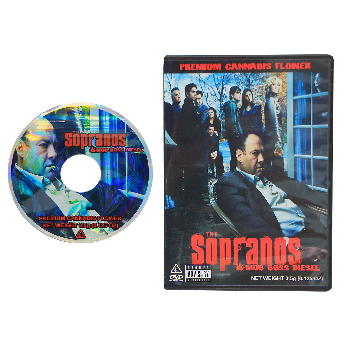 5 Count DVD Case & Mylar Bag - Design 045 - 3.5 Capacity