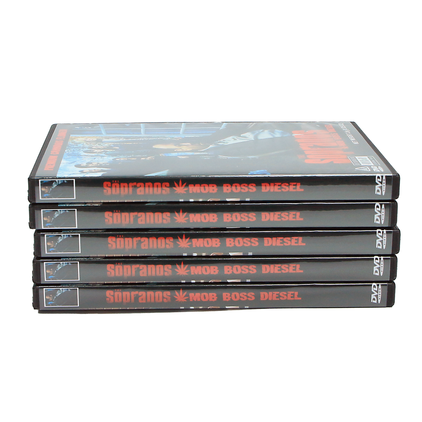 5 Count DVD Case & Mylar Bag - Design 045 - 3.5 Capacity