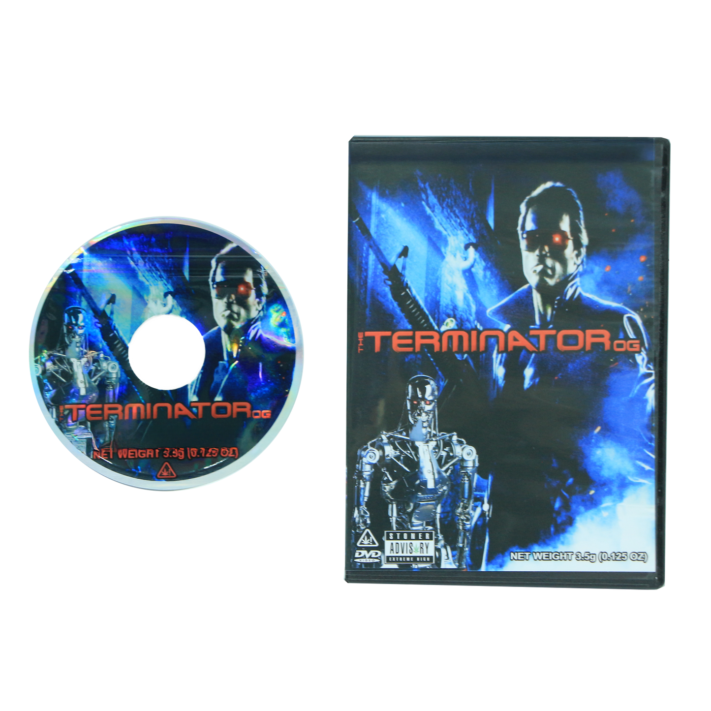 5 Count DVD Case & Mylar Bag - Design 046 - 3.5 Capacity