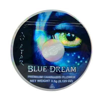 3.5g DVD Shaped Mylar Bag - Avatar Blue Dream (50 Count)
