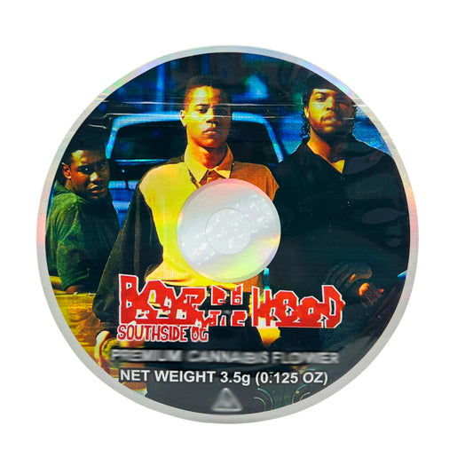 50 Pack - 3.5G DVD Shaped Mylar Bags - Boyz in the Hood