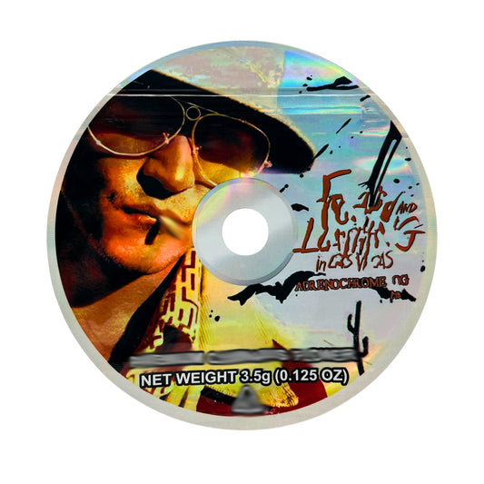 50 Pack - 3.5G DVD Shaped Mylar Bags - Fear and Loathing in Las Vegas