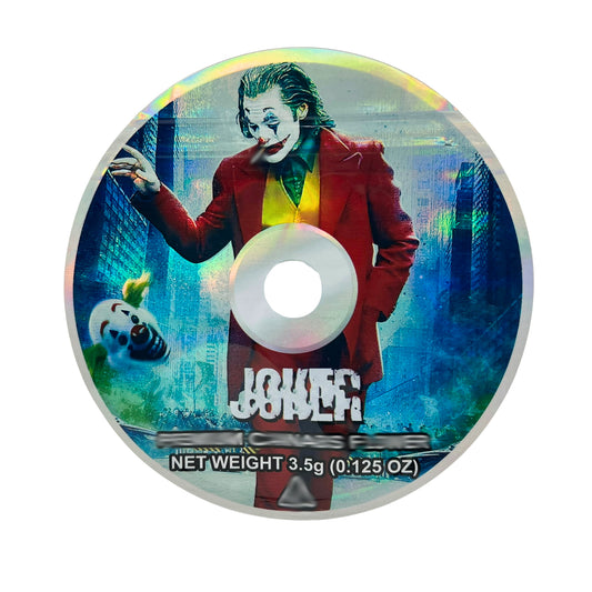 50 Pack - 3.5G DVD Shaped Mylar Bags - Joker OG