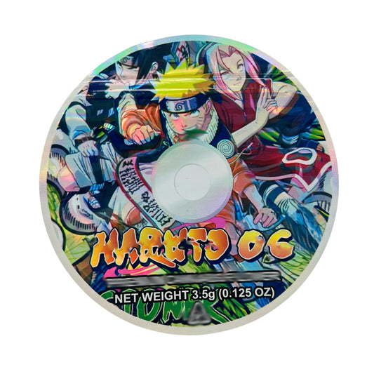 3.5g DVD Shaped Mylar Bag - Naruto OG (50 Count)