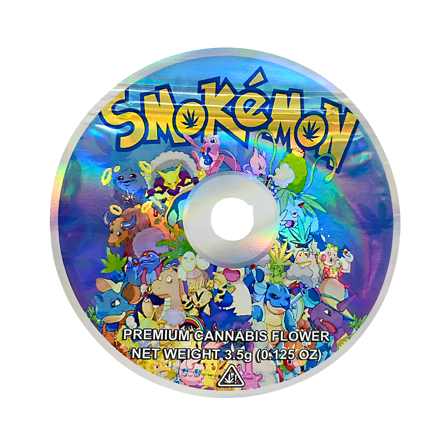 3.5g DVD Shaped Mylar Bag - Smokemon (50 Count)