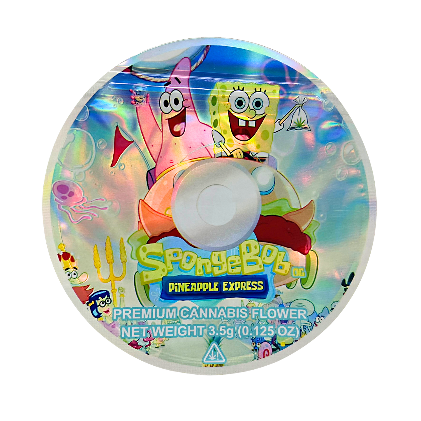 3.5g DVD Shaped Mylar Bag - SpongeBob OG (50 Count)
