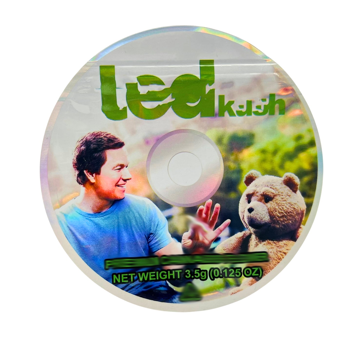 3.5g DVD Shaped Mylar Bag - Ted Kush Thunder Buddies for Life (50 Count)