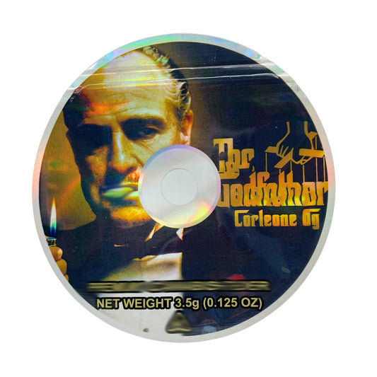 3.5g DVD Shaped Mylar Bag - The Godfather Corleane OG (50 Count)