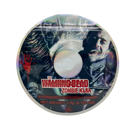 3.5g DVD Shaped Mylar Bag - The Walking Dead Zombie Kush (50 Count)