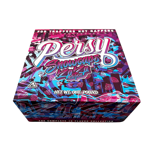 Persy Snowballs Zaza Edition 16-1oz Glass Jars - Varity Pack 16 Flavors in box 1-pound empty jars