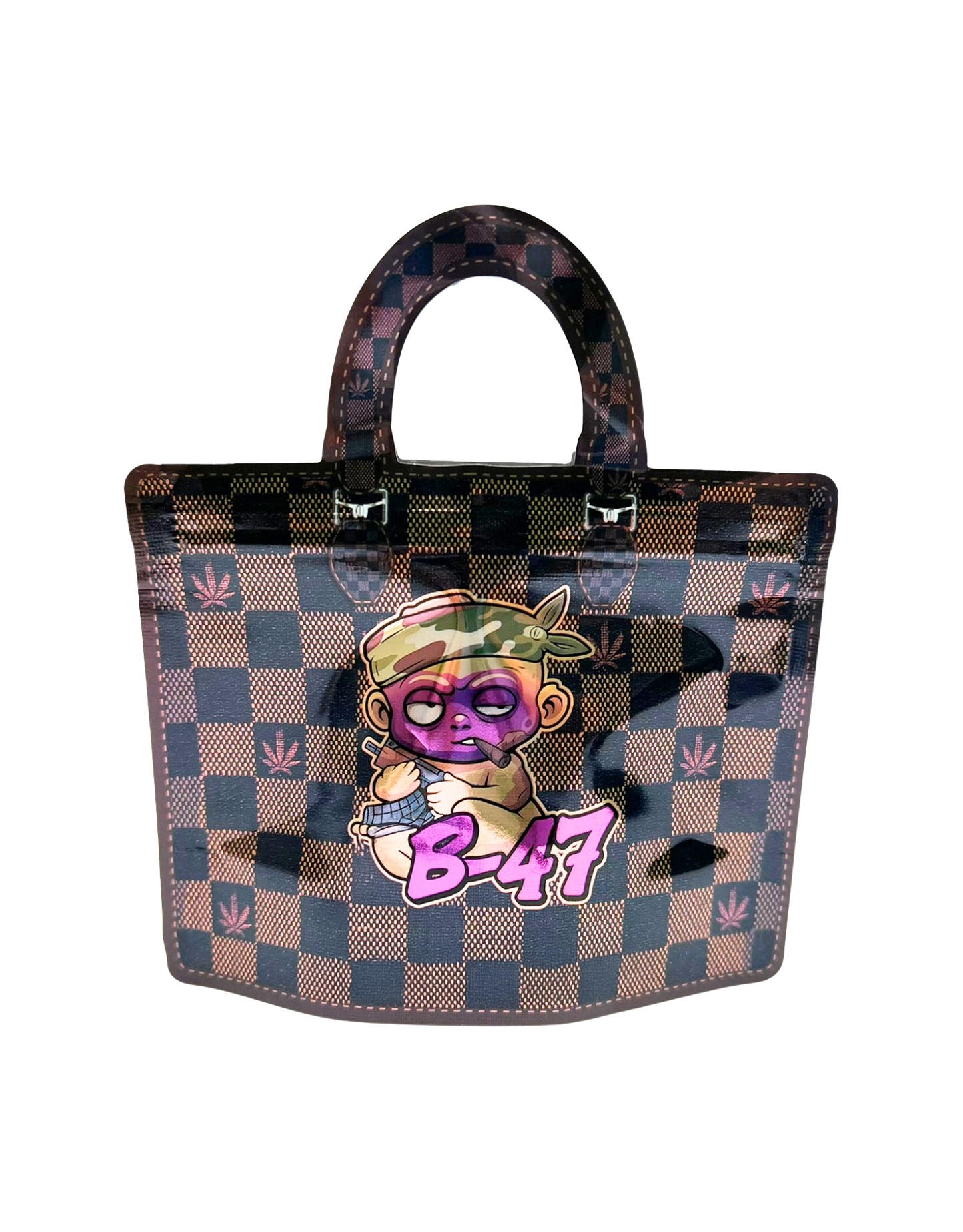 (50 Count) Handbag-Style Decorative Zip Foil Pouches – 9 Style Selection (A)