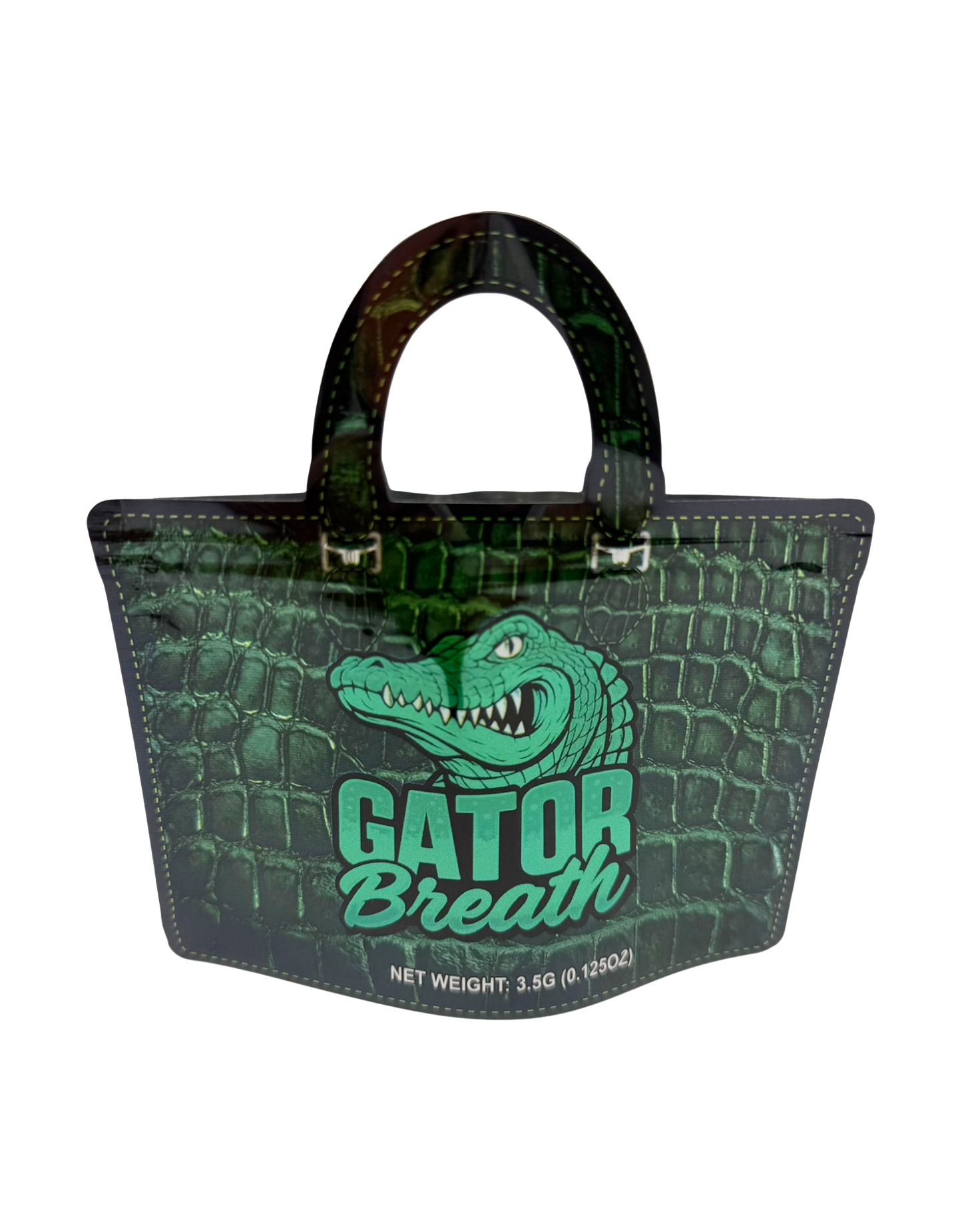 50 Count 4.5" - 3.5" Handbag-Style Mylar Bags  Gator Breath