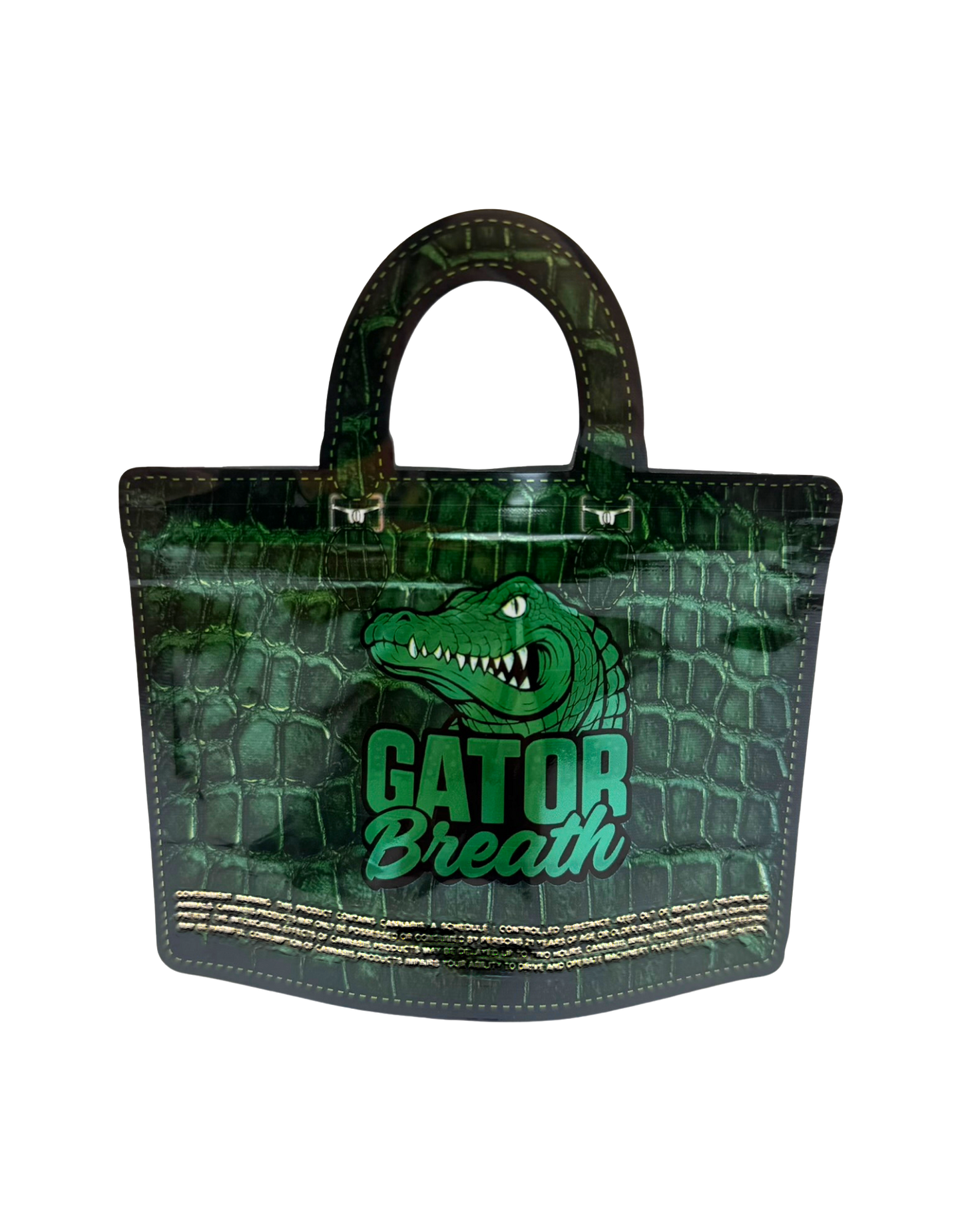 50 Count 4.5" - 3.5" Handbag-Style Mylar Bags  Gator Breath