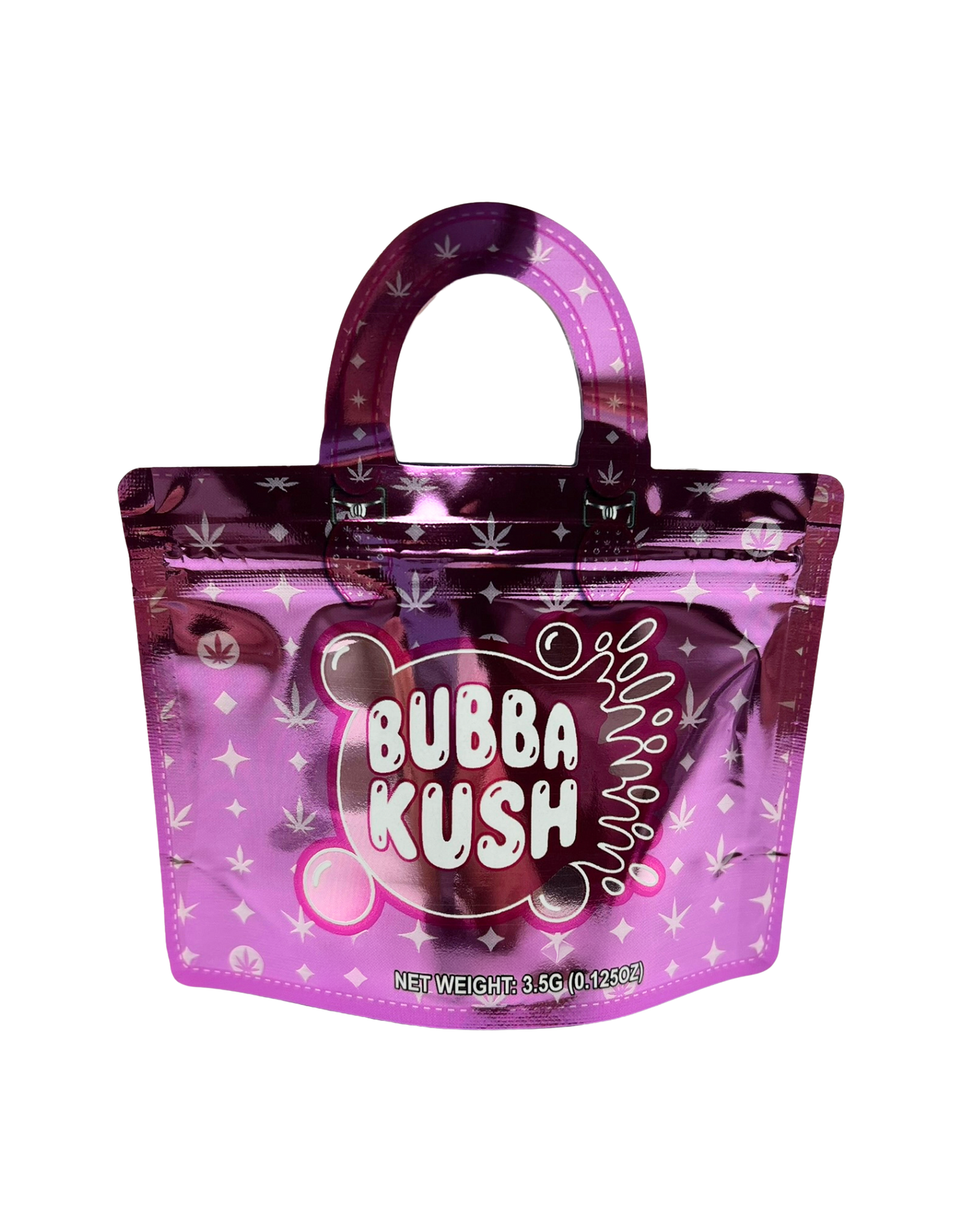 50 Count 4.5" - 3.5" Handbag-Style Mylar Bags  Bubba