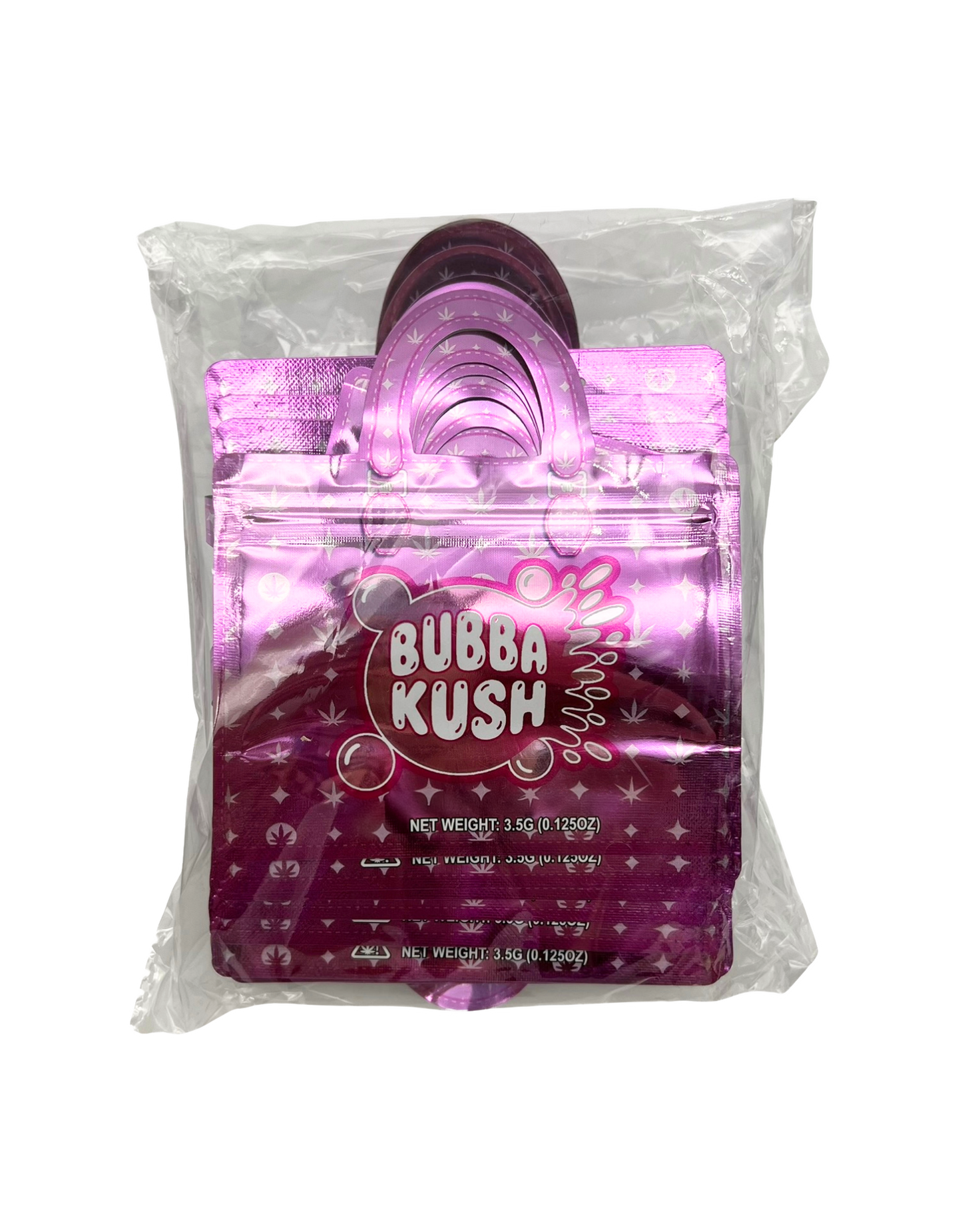 50 Count 4.5" - 3.5" Handbag-Style Mylar Bags  Bubba