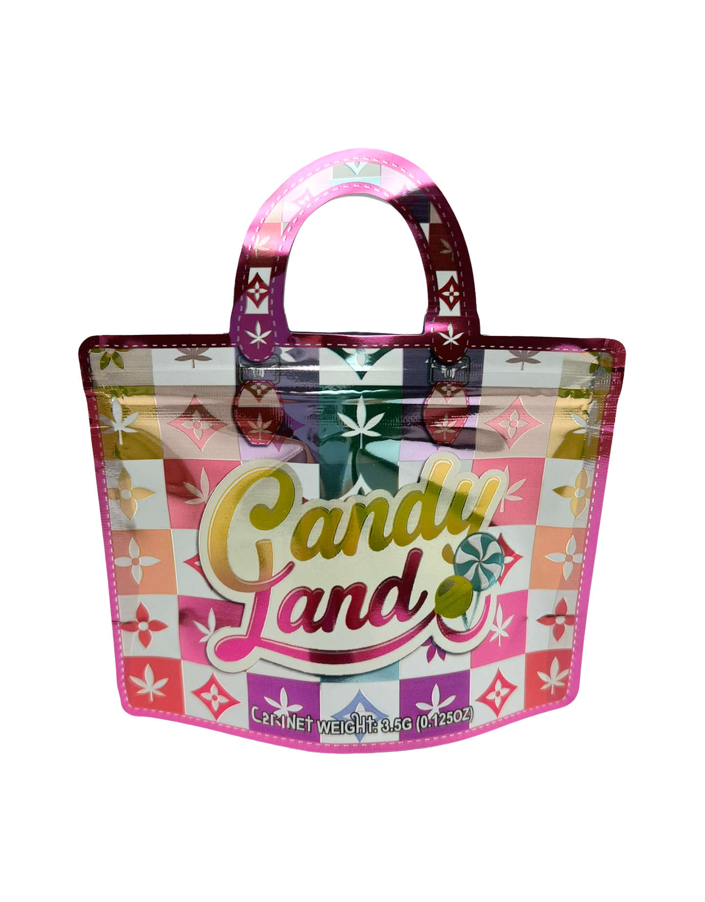 50 Count 4.5" - 3.5" Handbag-Style Mylar Bags  Candy Land