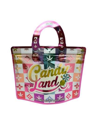 50 Count 4.5" - 3.5" Handbag-Style Mylar Bags  Candy Land
