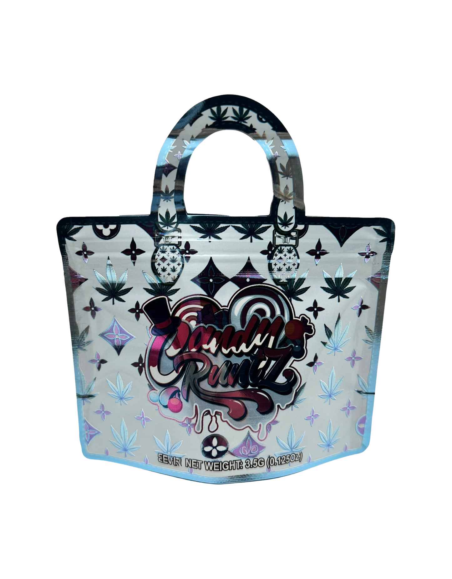 50 Count 4.5" - 3.5" Handbag-Style Mylar Bags  Candy R