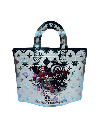 50 Count 4.5" - 3.5" Handbag-Style Mylar Bags  Candy R