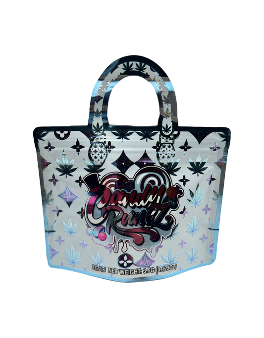 50 Count 4.5" - 3.5" Handbag-Style Mylar Bags  Candy R