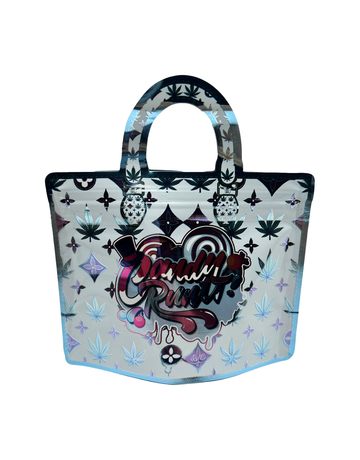 (50 Count) Handbag-Style Decorative Zip Foil Pouches – 9 Style Selection (B)