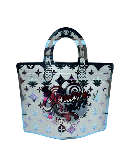 (50 Count) Handbag-Style Decorative Zip Foil Pouches – 9 Style Selection (B)