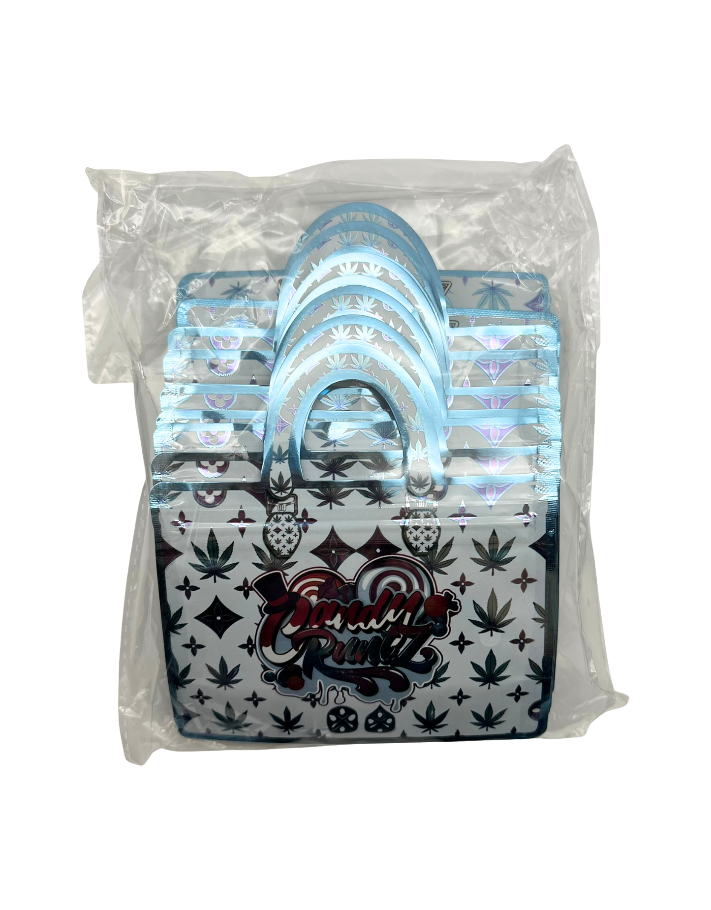 50 Count 4.5" - 3.5" Handbag-Style Mylar Bags  Candy R