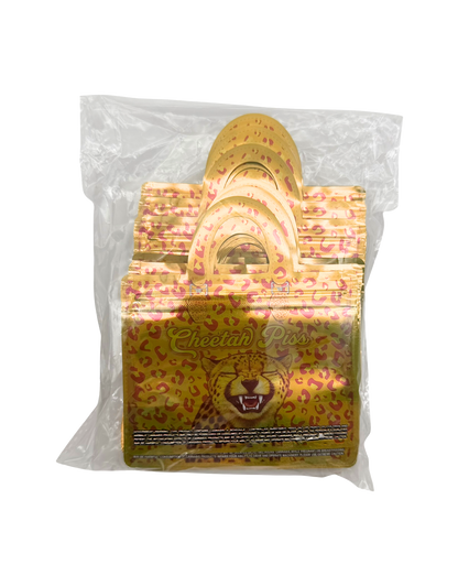 50 Count 4.5" - 3.5" Handbag-Style Mylar Bags  Cheetah