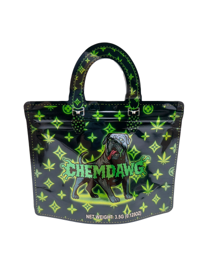 50 Count 4.5" - 3.5" Handbag-Style Mylar Bags  Chem