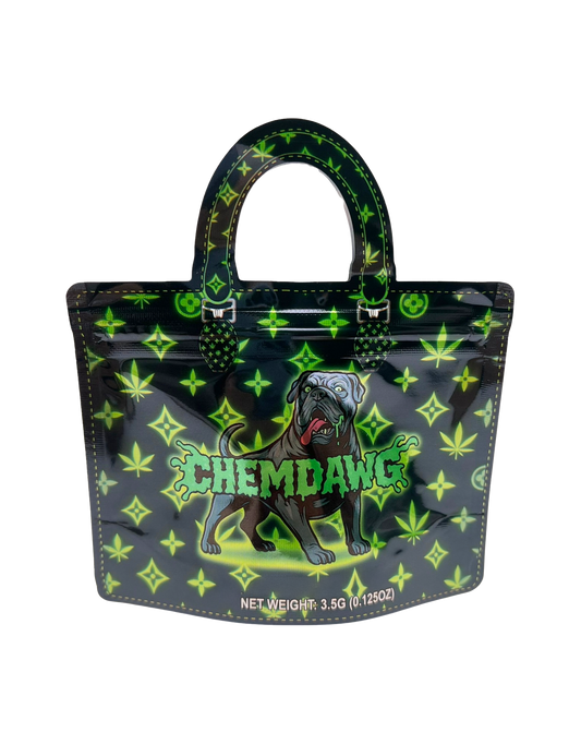 50 Count 4.5" - 3.5" Handbag-Style Mylar Bags  Chem