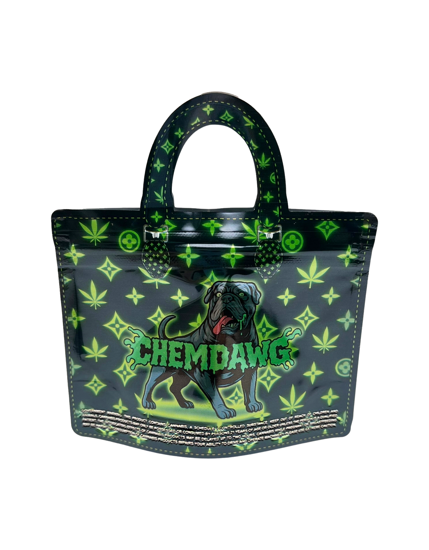 50 Count 4.5" - 3.5" Handbag-Style Mylar Bags  Chem