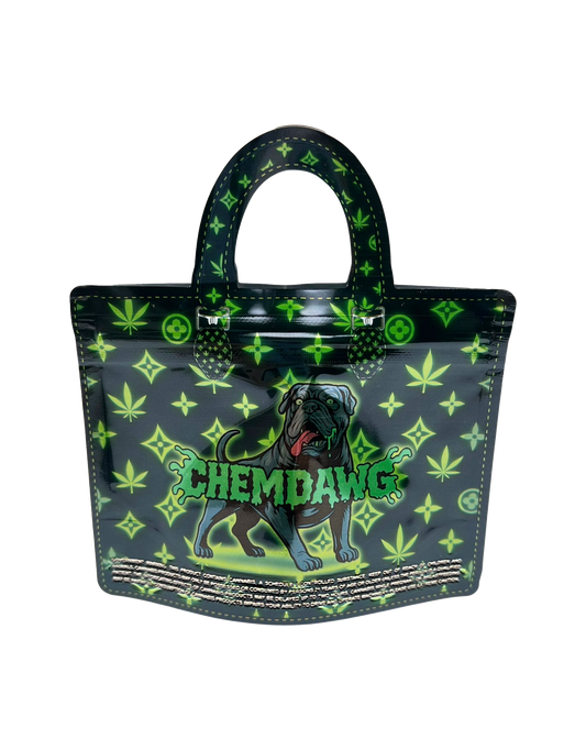 50 Count 4.5" - 3.5" Handbag-Style Mylar Bags  Chem