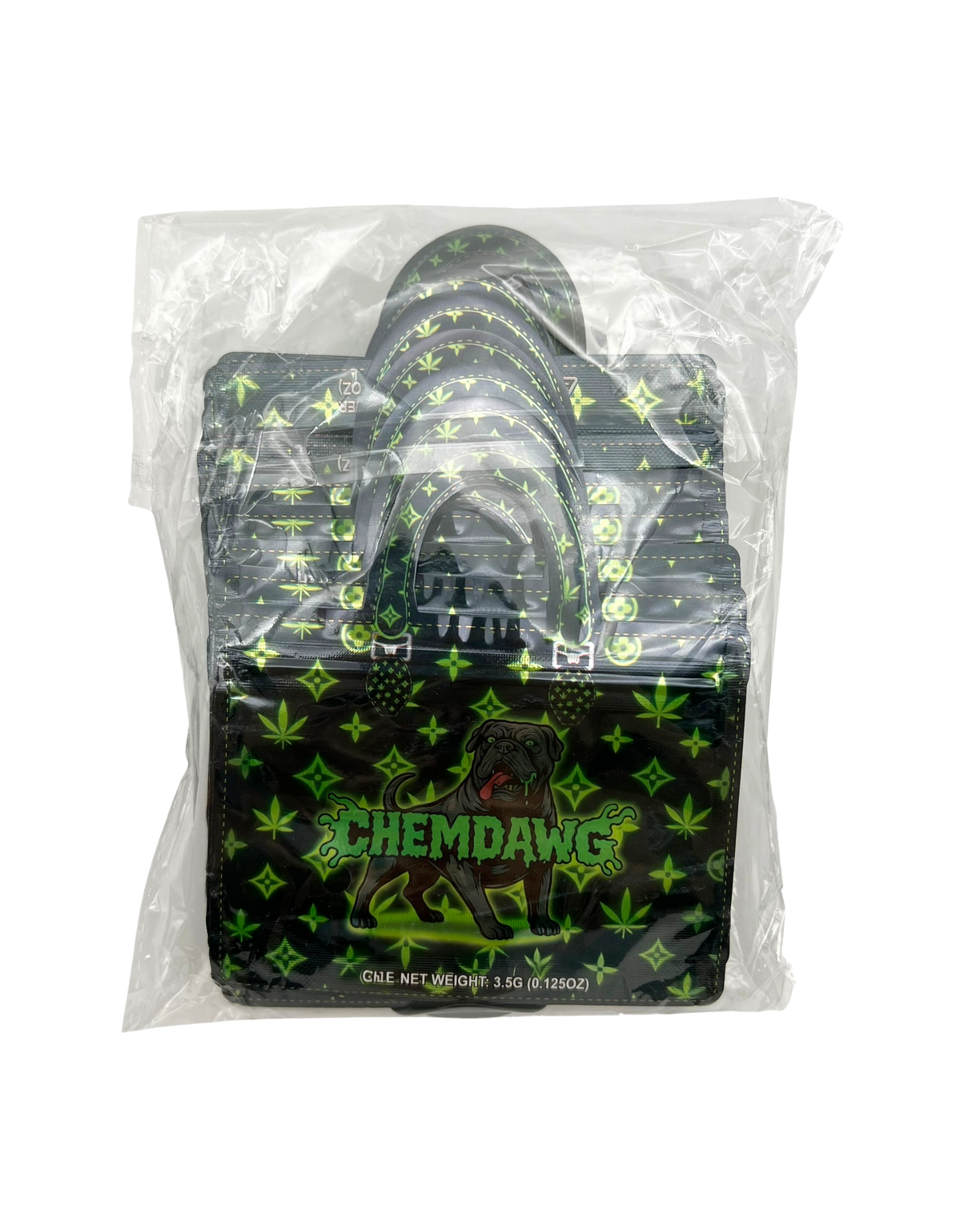 50 Count 4.5" - 3.5" Handbag-Style Mylar Bags  Chem