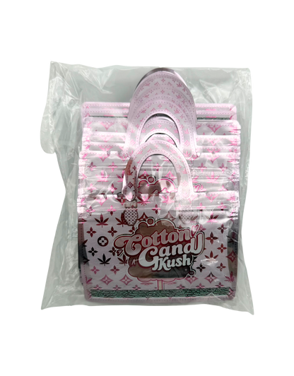 50 Count 4.5" - 3.5" Handbag-Style Mylar Bags  Cotton Candy