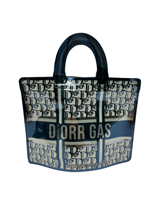 50 Pack - 3.5G Handbag Shaped Mylar Bags - Dior Gas