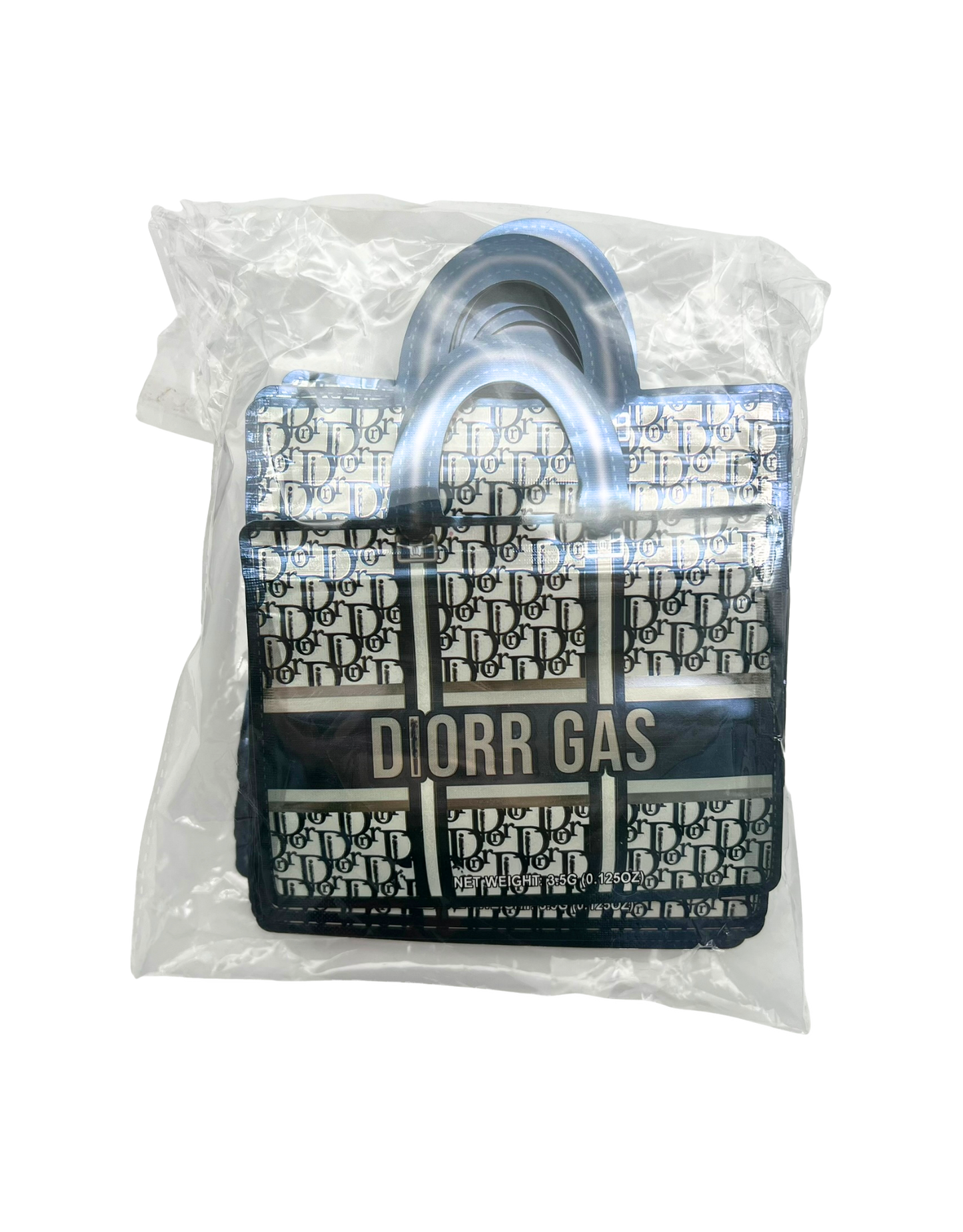 50 Count Decorative Handbag-Style Zip-Seal Foil Pouches (3.5"x4.5") Luxury Pattern D