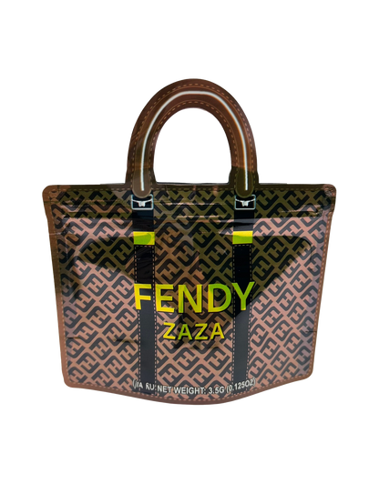 50 Count Decorative Handbag-Style Zip-Seal Foil Pouches (3.5"x4.5") Luxury Pattern F