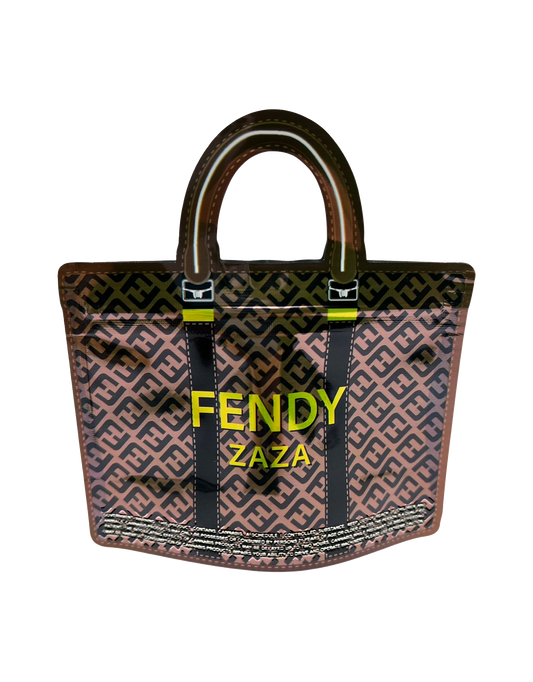50 Pack - 3.5G Handbag Shaped Mylar Bags - Fendy Zaza