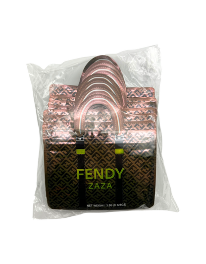 50 Count Decorative Handbag-Style Zip-Seal Foil Pouches (3.5"x4.5") Luxury Pattern F