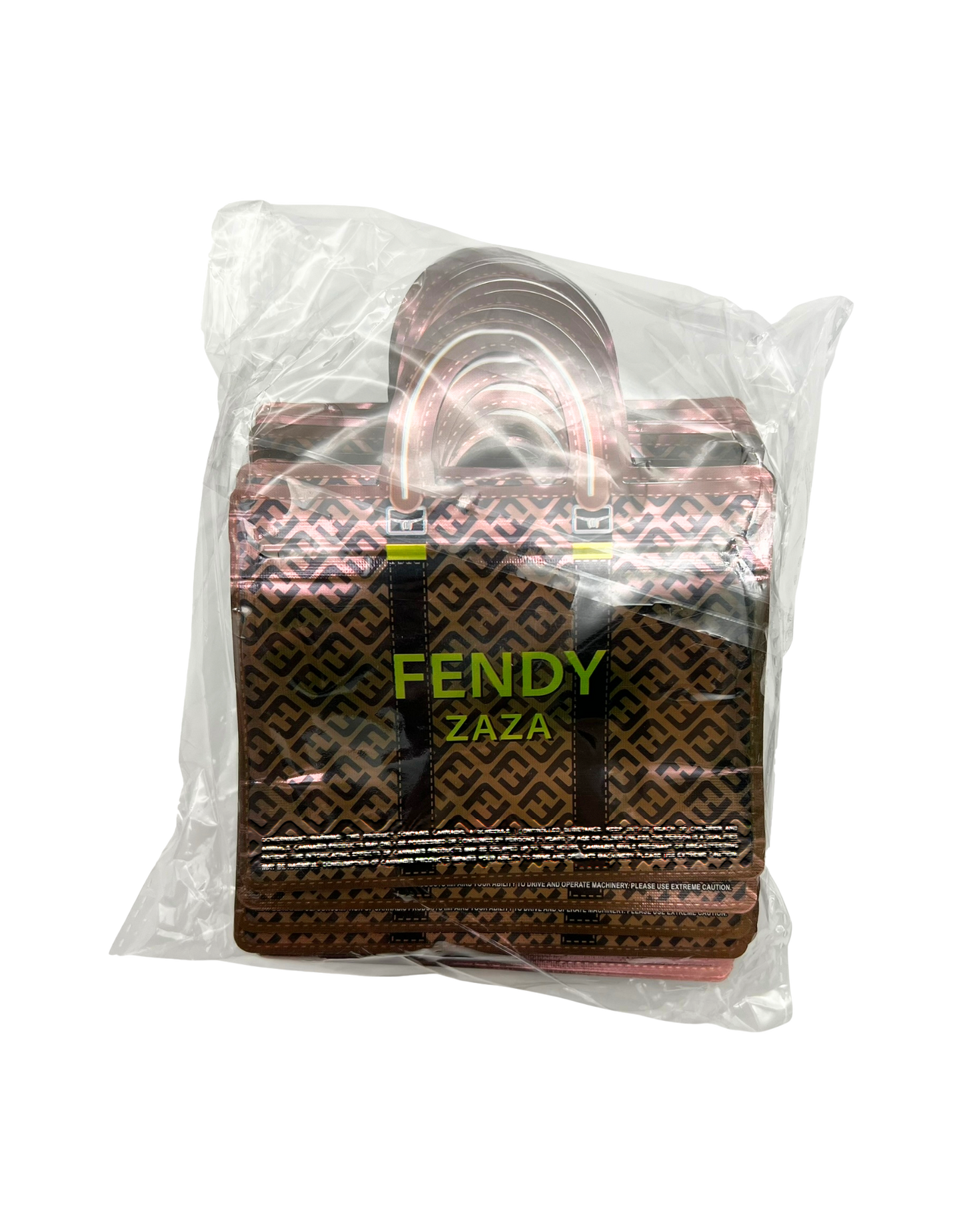 50 Count Decorative Handbag-Style Zip-Seal Foil Pouches (3.5"x4.5") Luxury Pattern F