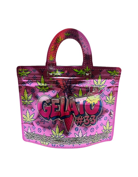 50 Count 4.5" - 3.5" Handbag-Style Mylar Bags  Gelato