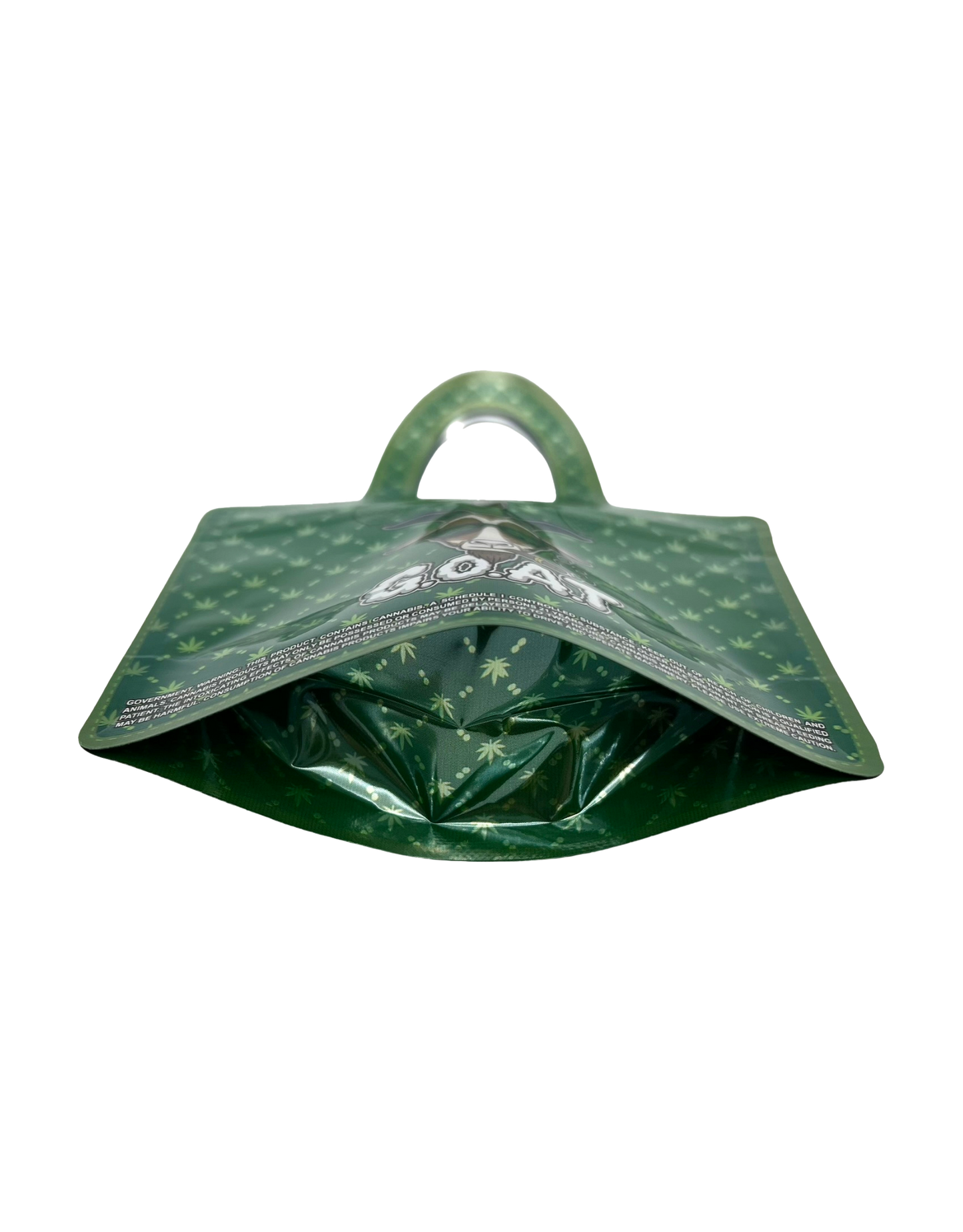 50 Count 4.5" - 3.5" Handbag-Style Mylar Bags  G.O.A.T.