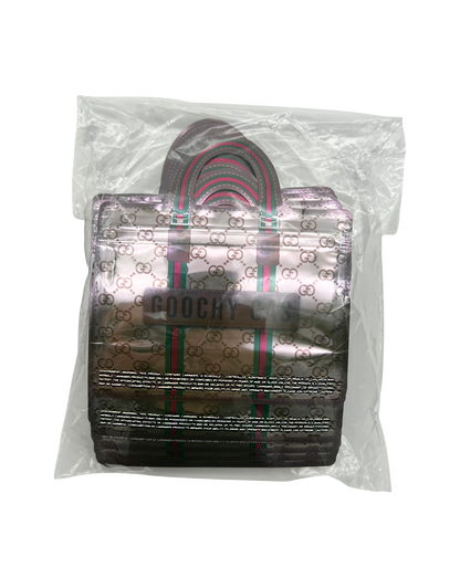 50 Count Decorative Handbag-Style Zip-Seal Foil Pouches (3.5"x4.5") Goo Pattern Series