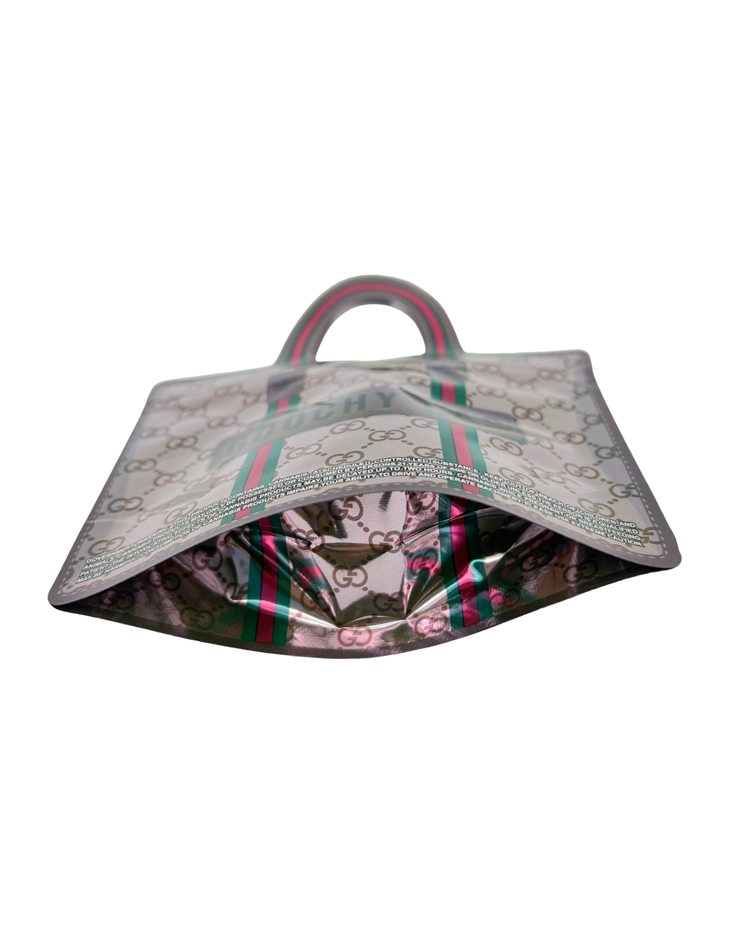 50 Count Decorative Handbag-Style Zip-Seal Foil Pouches (3.5"x4.5") Goo Pattern Series