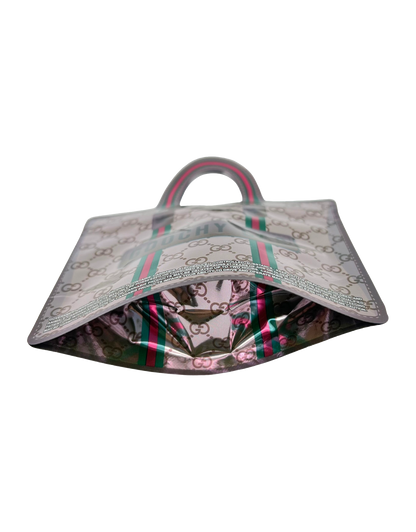 50 Count Decorative Handbag-Style Zip-Seal Foil Pouches (3.5"x4.5") Goo Pattern Series