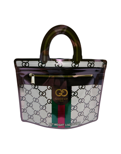 50 Count Decorative Handbag-Style Zip-Seal Foil Pouches (3.5"x4.5") Goo Pattern Original