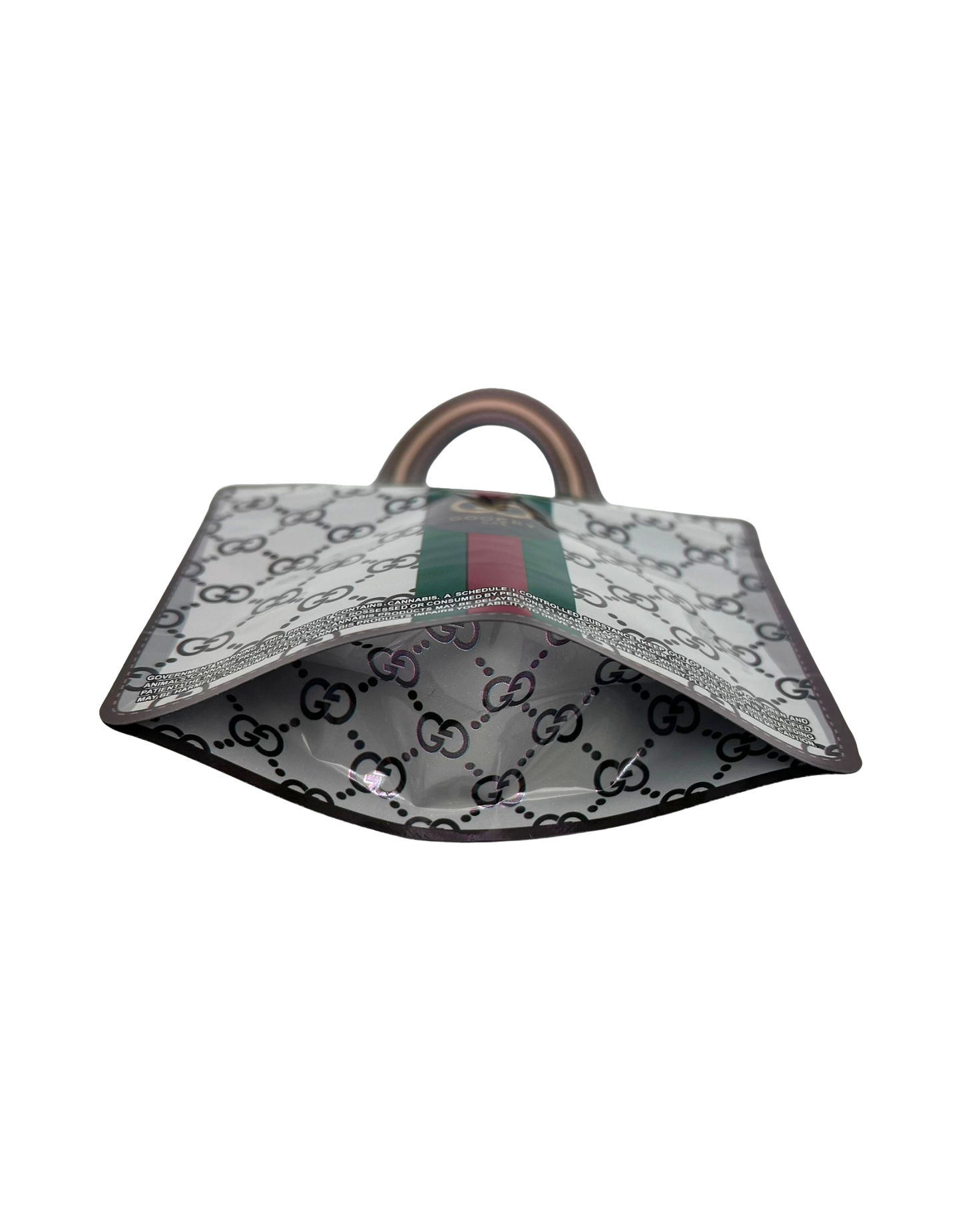 50 Count Decorative Handbag-Style Zip-Seal Foil Pouches (3.5"x4.5") Goo Pattern Original